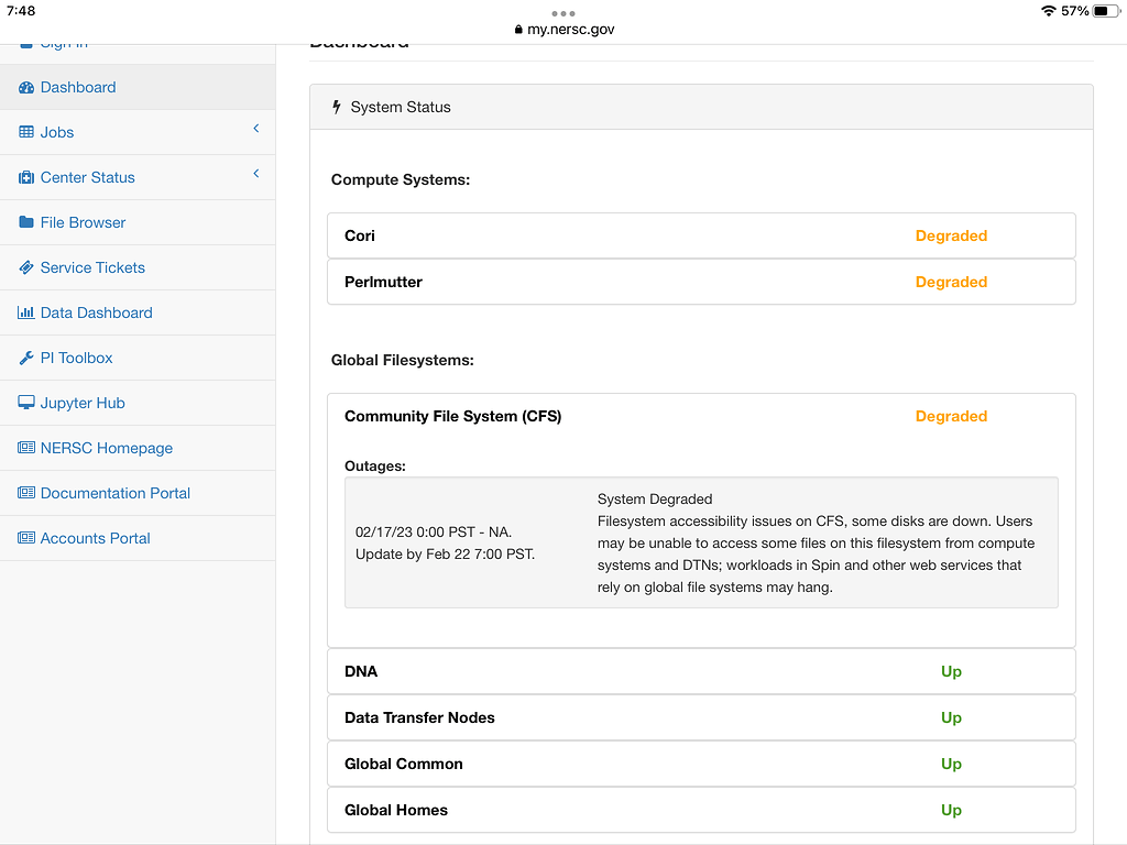 DECaLS down today Site Feedback Discussion