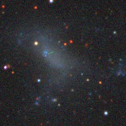 Very diffuse blue cluster - Interesting things - LegacySurvey.org ...