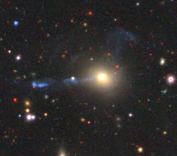 Triplie spiral merger, jet and possible lens in one galaxy cluster ...