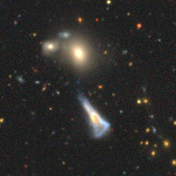 Strange, triangular galaxy - Interesting things - LegacySurvey.org ...